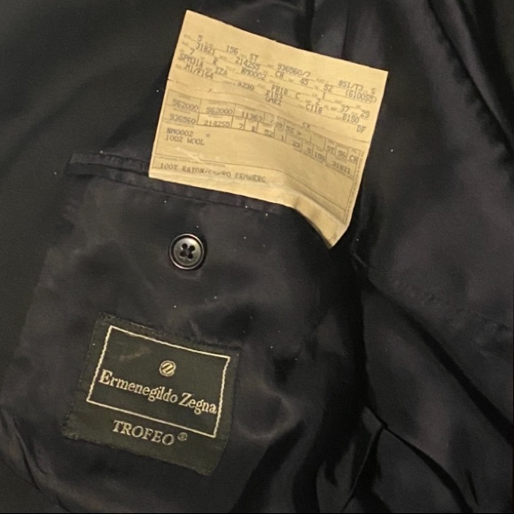 COPY - Ermenegildo Zegna Solid Trofeo Jacket 42R Black - Picture 10 of 11
